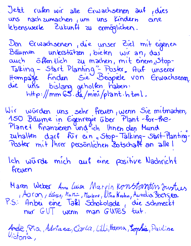 Brief an Dr. Mentrup, OB von KA, Seite 2